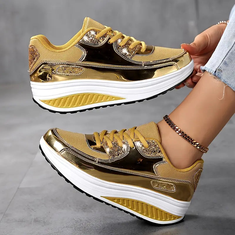 Shiny Casual Sports Shoes