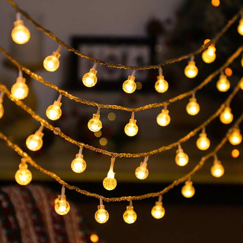 Waterproof Solar Powered LED Outdoor String Lights【16FT CORDS+20LIGHTS】