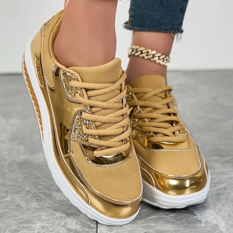 Shiny Casual Sports Shoes