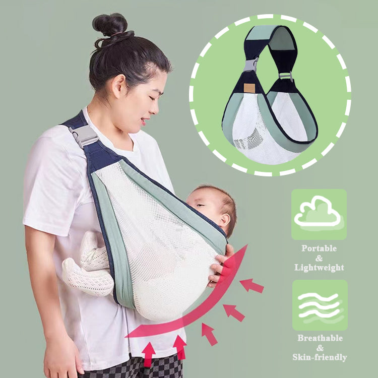 Lightweight Multi-functional Baby Carrier【Green/Pink】