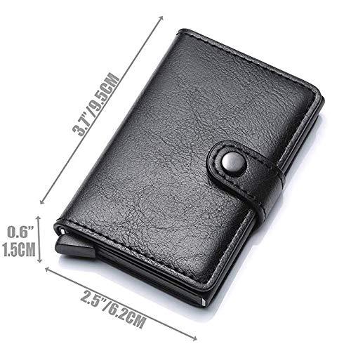 RFID Card Holder Business Wallet【Black/Coffee】