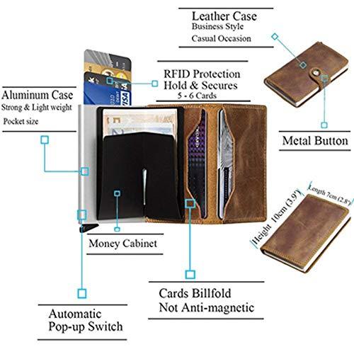 RFID Card Holder Business Wallet【Black/Coffee】