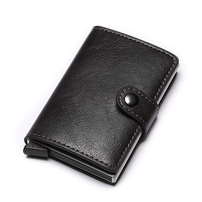 RFID Card Holder Business Wallet【Black/Coffee】