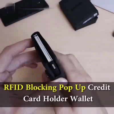 RFID Card Holder Business Wallet【Black/Coffee】