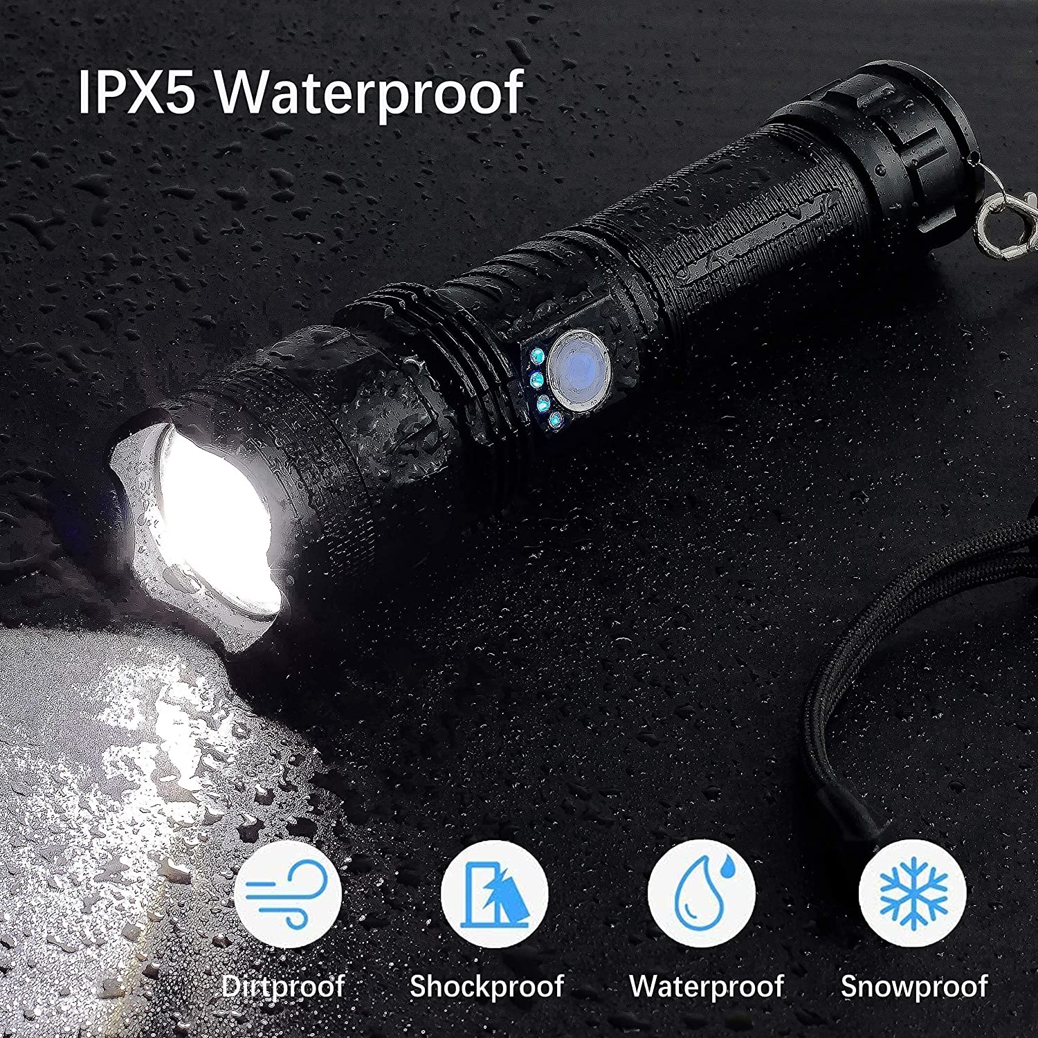 Ultra-Powerful Portable Waterproof Flashlight